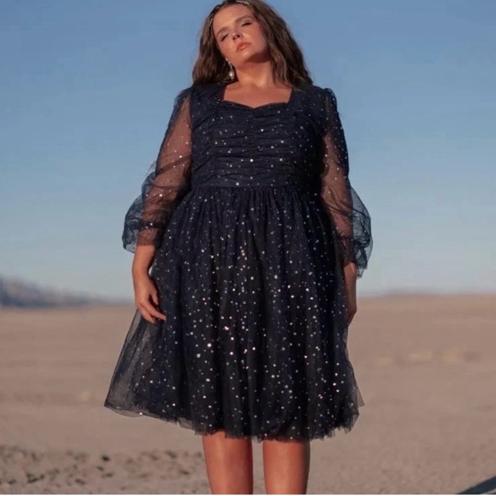 NWT JessaKae Celestial Moon Stars Stardust Dress - Picture 2 of 13